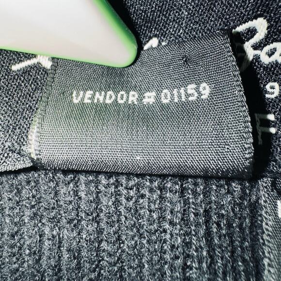 VTG 90s EDDIE BAUER XL Black White Ebtek Golf Embroidered Cotton Sweater Vest - Picture 5 of 7